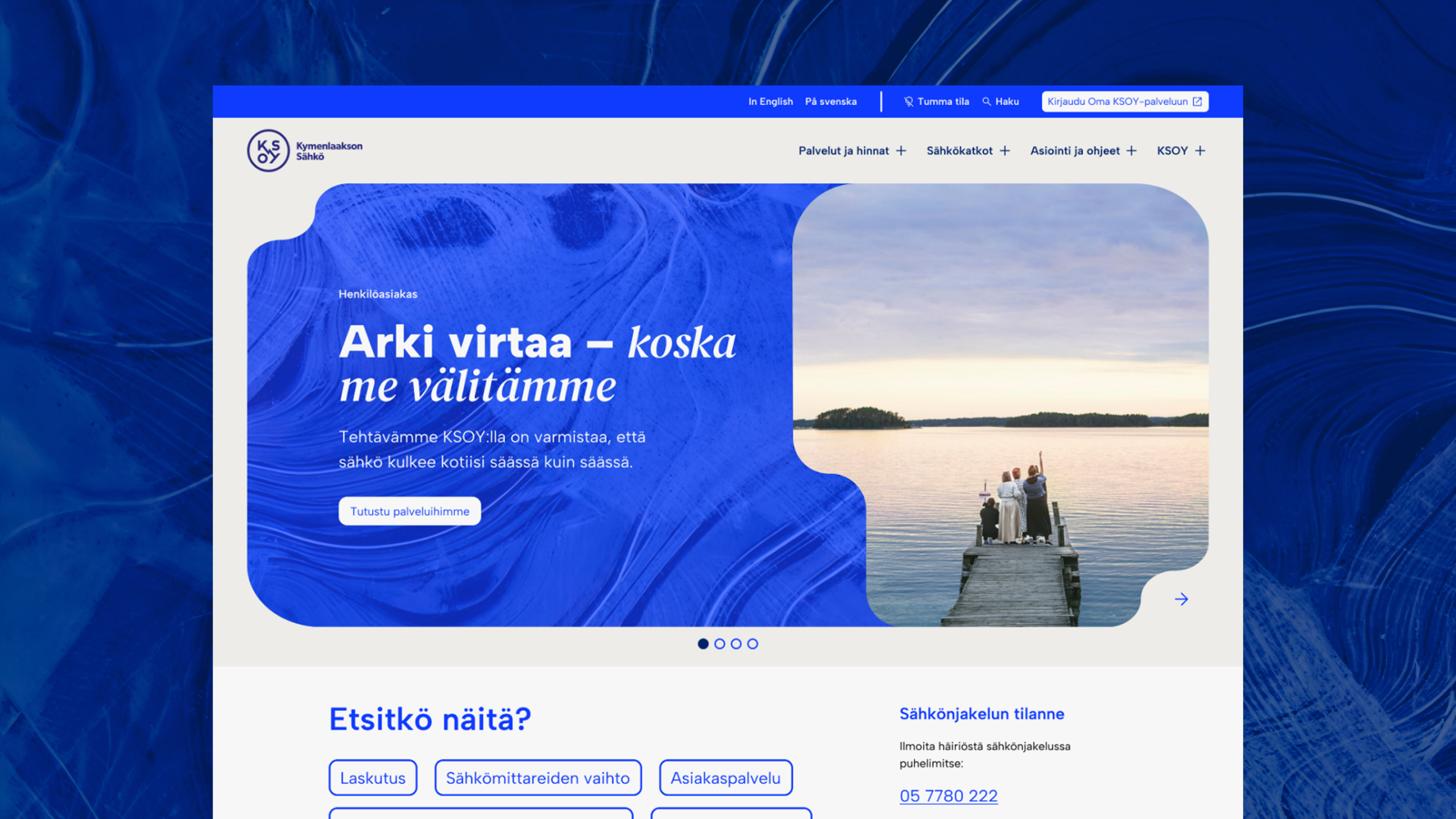 Kymenlaakson Sähkön design systeemi