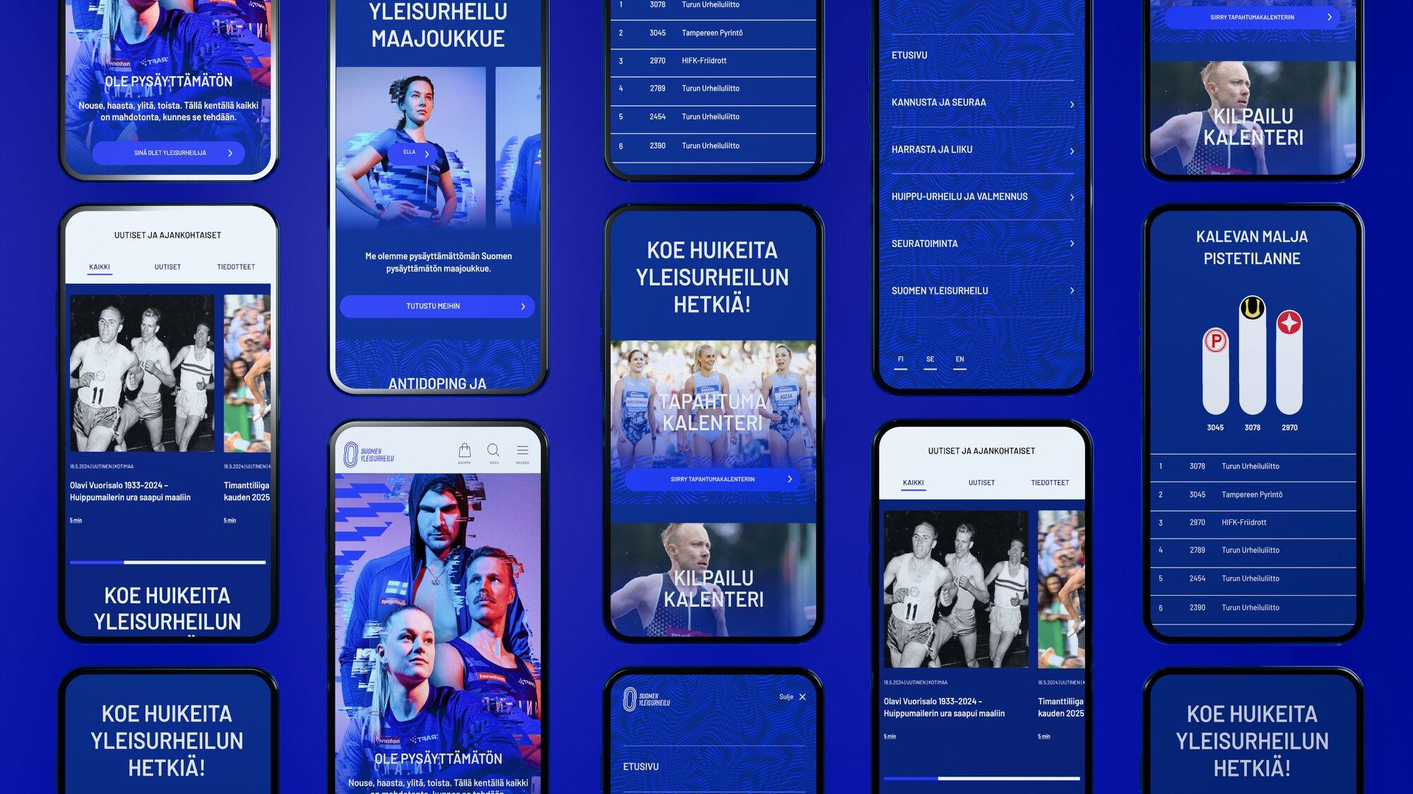 Suomen Yleisurheilun UX/UI kehitys