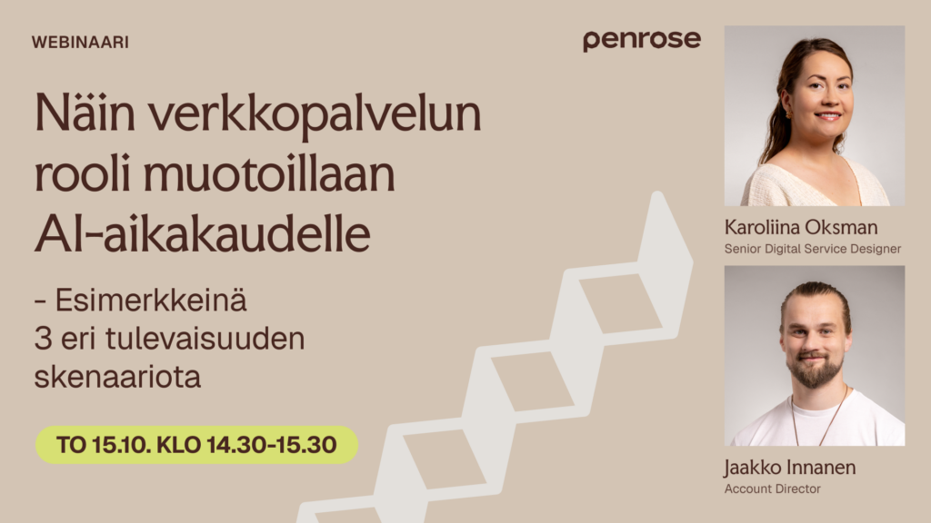 Webinaari: Näin verkkopalvelun merkitys muotoillaan AI-aikakaudelle